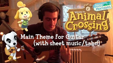 Animal Crossing: New Horizons Theme On Guitar (WITH SHEET .
